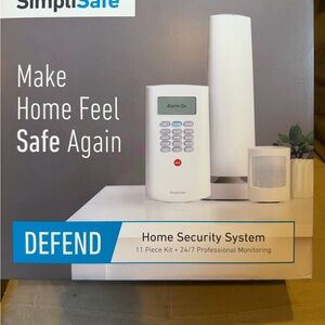 SimpliSafe Security System with Blue and White Design